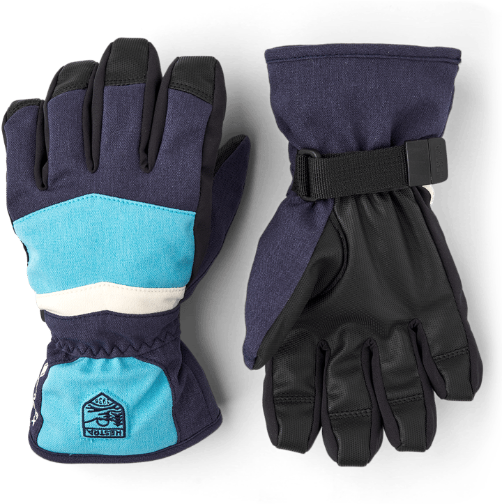 Hestra Juniors' Gore-Tex Atlas 5 Finger Navy Hestra