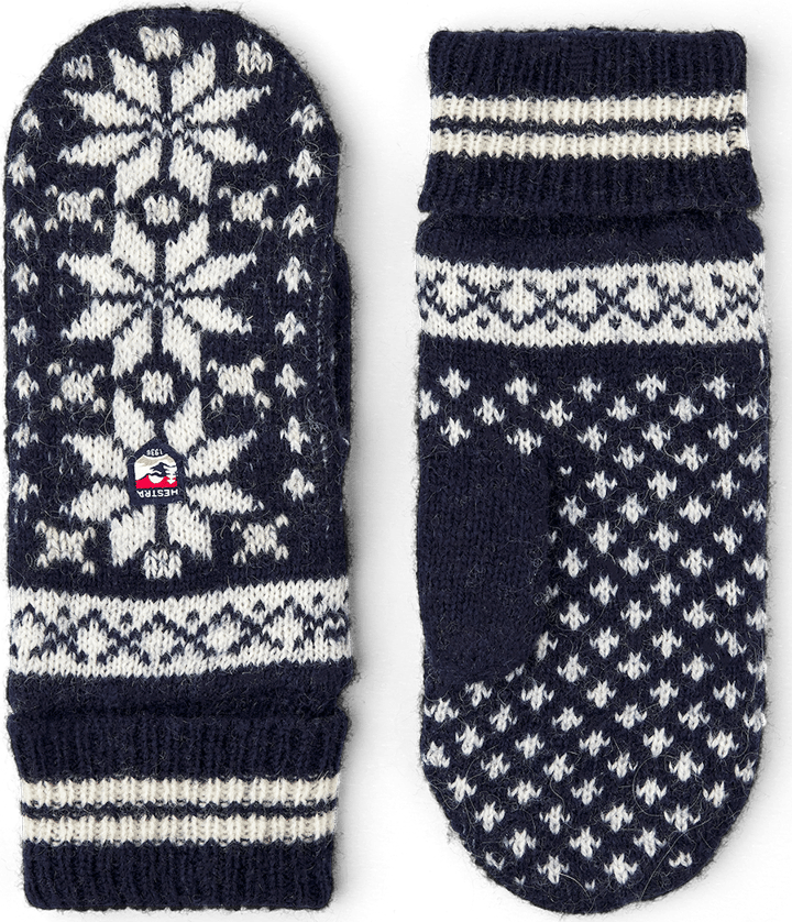 Kids' Nordic Mittens Navy/Offwhite Hestra