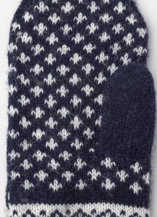 Kids' Nordic Mittens Navy/Offwhite Hestra