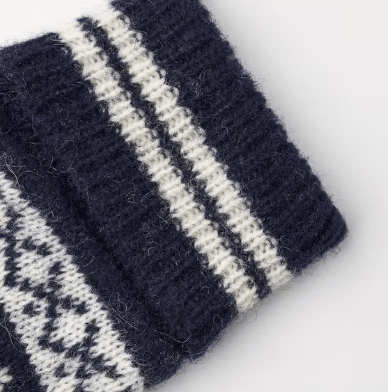 Kids' Nordic Mittens Navy/Offwhite Hestra