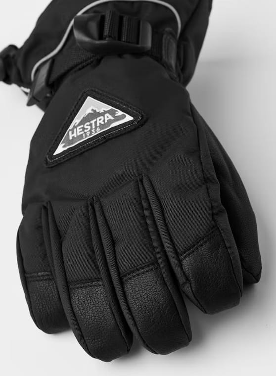 Hestra Kids' Skare CZone 5 Finger Black Hestra