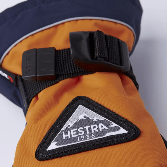 Hestra Kids' Skare CZone 5 Finger Orange Hestra