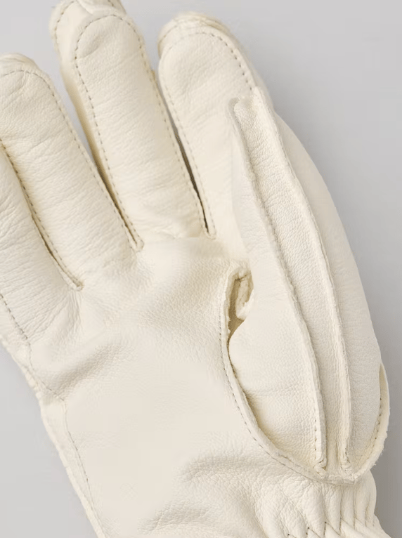 Wakayama 5-Finger Almond white/Almond white Hestra