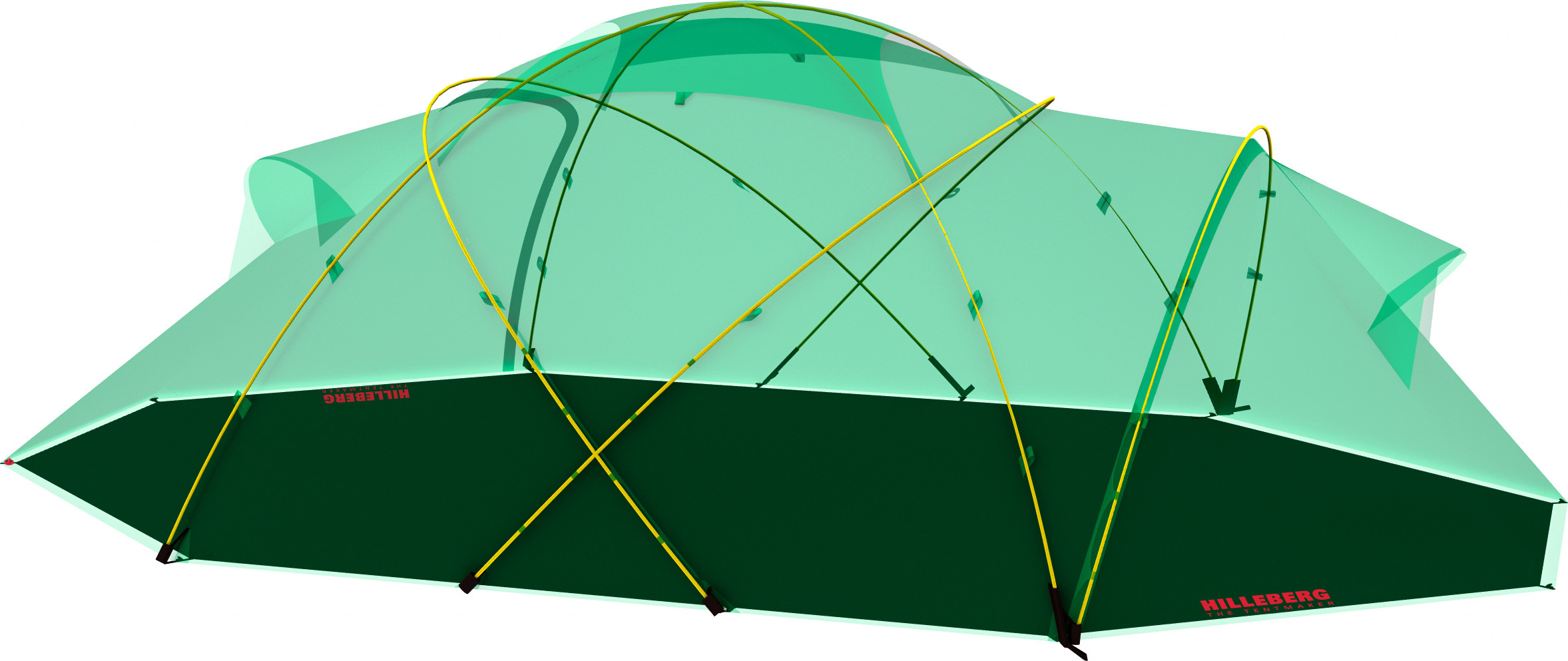 Hilleberg Saivo 4 Footprint Black Telttilbehør OneSize