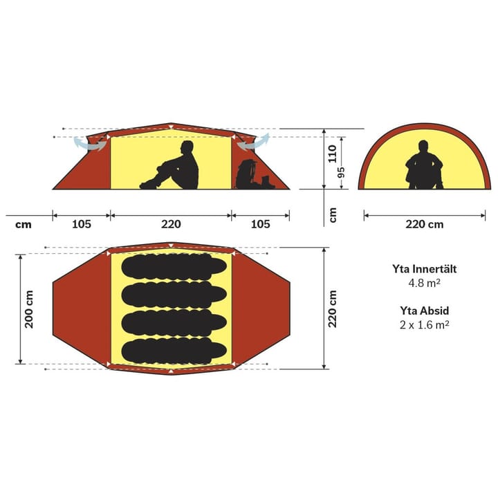 HILLEBERG - abcamp Hilleberg Guy Line Runners 3mm | UK | Ultralight Outdoor Gear