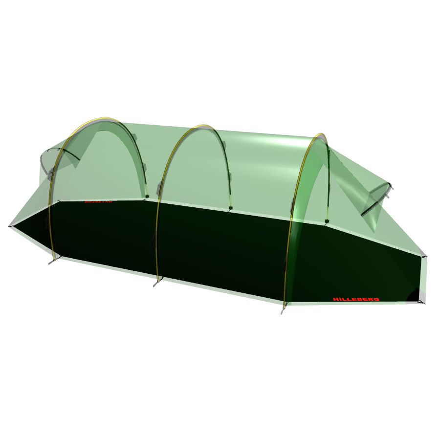 Hilleberg Keron 3 Footprint Black Tälttillbehör OneSize