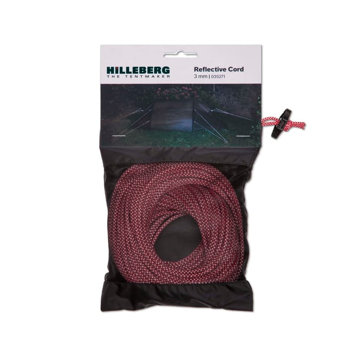 Reflexlina Ø 3 mm - 25 m Röd/Vit Hilleberg