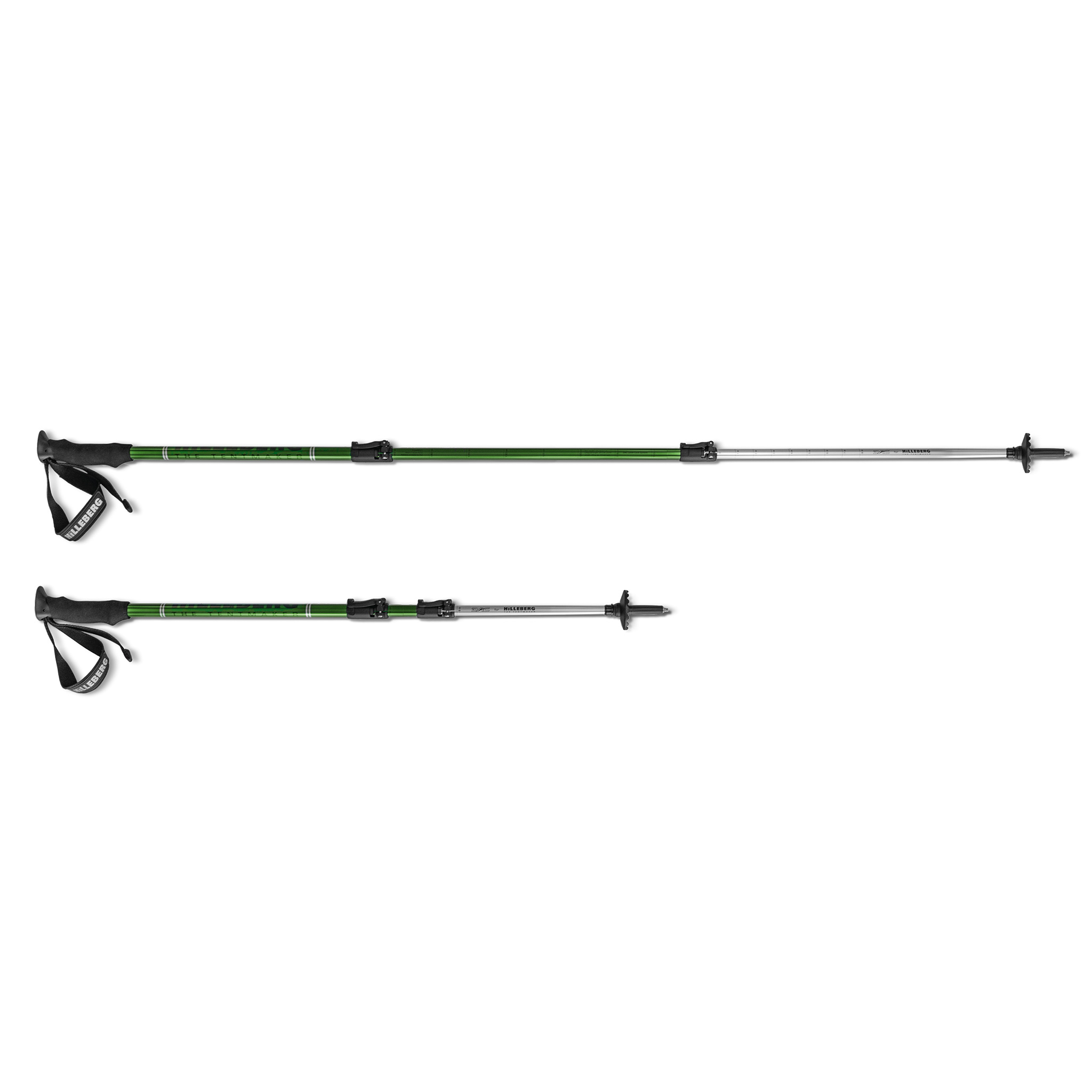 Hilleberg Trekking Pole 90-145 Cm  Green Vandringsstavar ONESIZE
