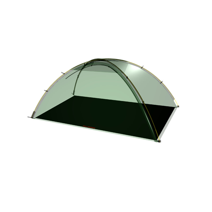 Hilleberg Unna Footprint Black Tälttillbehör OneSize