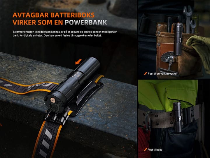Fenix HM75R Hodelykt 2 Batteri H/R Lys Hodelykt Med To Strømkilder 1600lm Fenix Fenix HM75R Hodelykt 2 Batteri H/R Lys Hodelykt Med To Strømkilder 1600lm Fenix