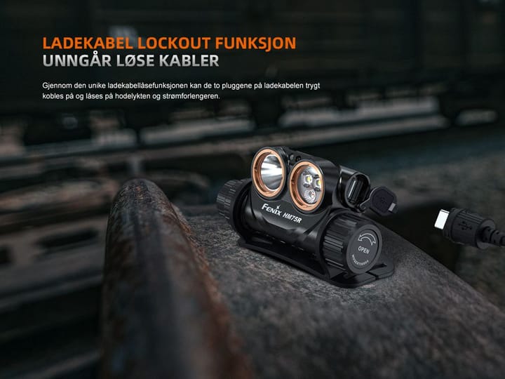 Fenix HM75R Hodelykt 2 Batteri H/R Lys Hodelykt Med To Strømkilder 1600lm Fenix Fenix HM75R Hodelykt 2 Batteri H/R Lys Hodelykt Med To Strømkilder 1600lm Fenix