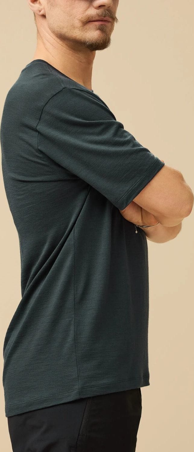 Fjällräven Hoja Wool T-Shirt M Laurel Green Fjällräven