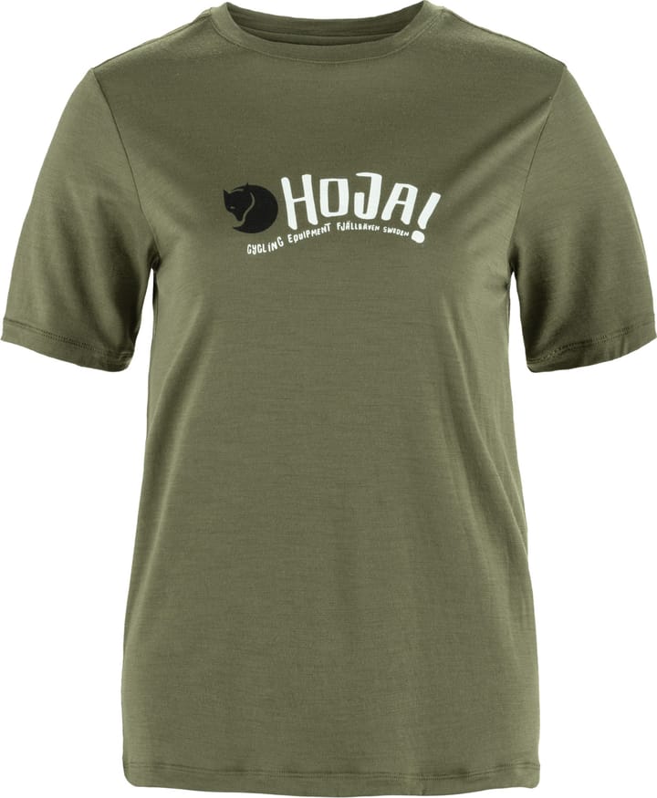 Fjällräven Hoja Wool T-Shirt W Laurel Green Fjällräven