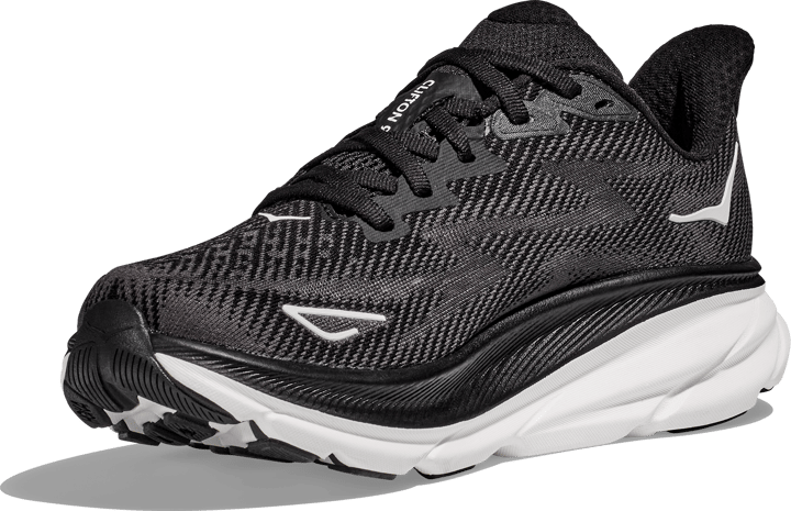 Hoka Men's Clifton 9 Wide Black/White Hoka