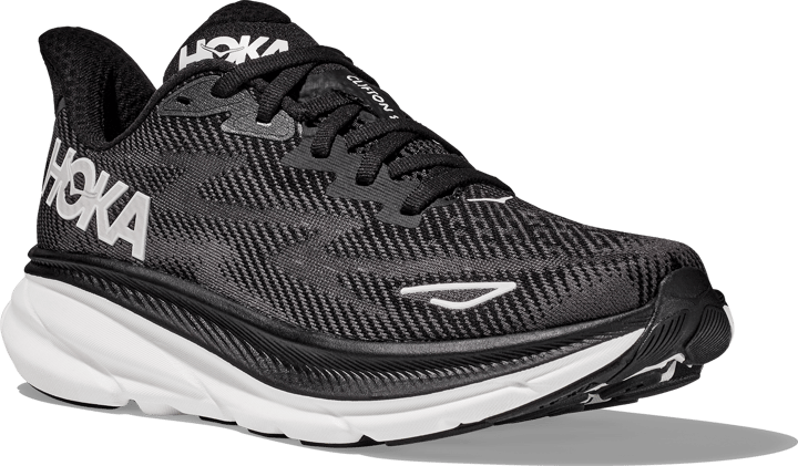 Hoka Men's Clifton 9 Wide Black/White Hoka