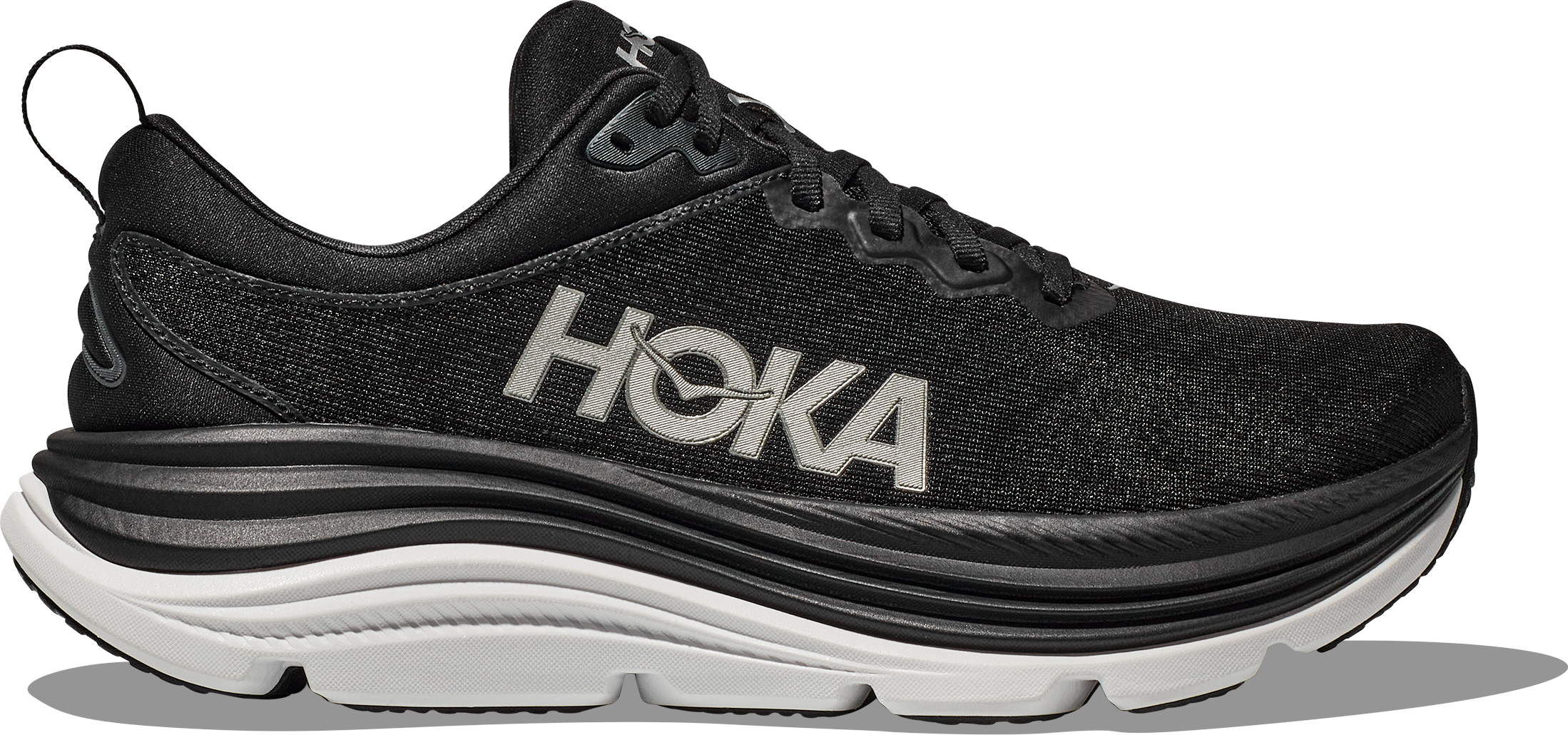 Hoka Men's Gaviota 5 Black / White Träningsskor 40 2/3