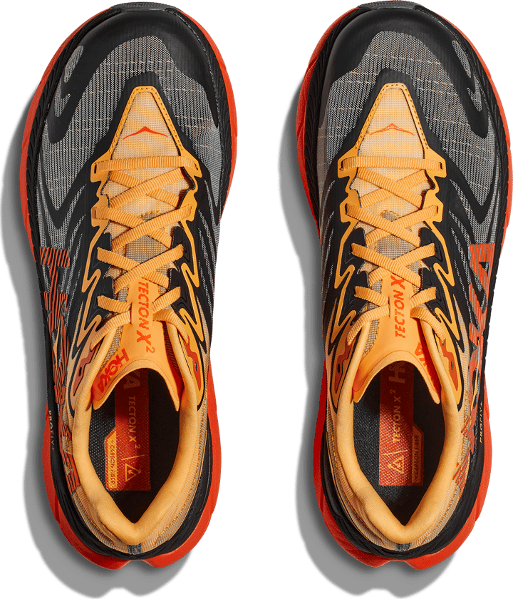 Hoka Men's Tecton X 2 Black / Flame Hoka Hoka Men's Tecton X 2 Black / Flame Hoka