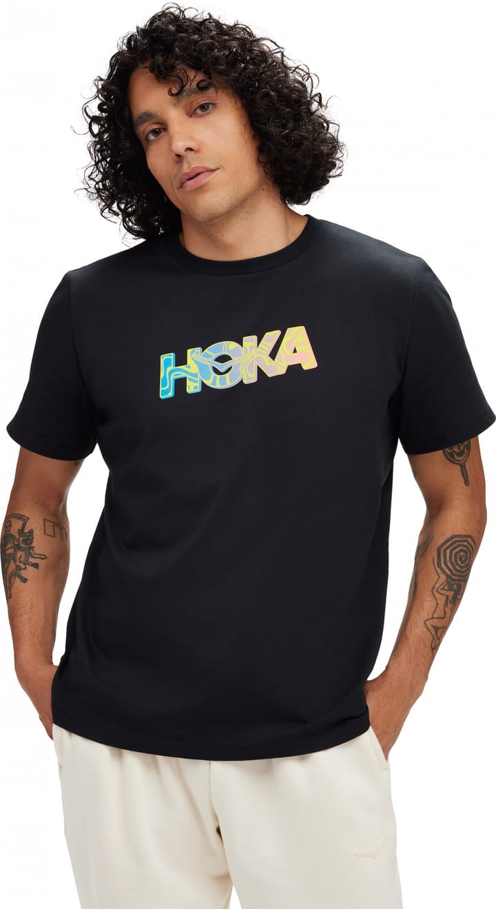 Hoka Men's Topo Logo Short Sleeve Black Hoka