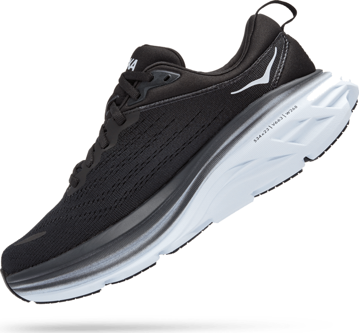 Hoka Women's Bondi 8 Black / White Hoka Hoka Women's Bondi 8 Black / White Hoka
