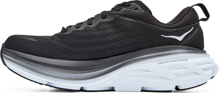 Hoka Women's Bondi 8 Black / White Hoka Hoka Women's Bondi 8 Black / White Hoka