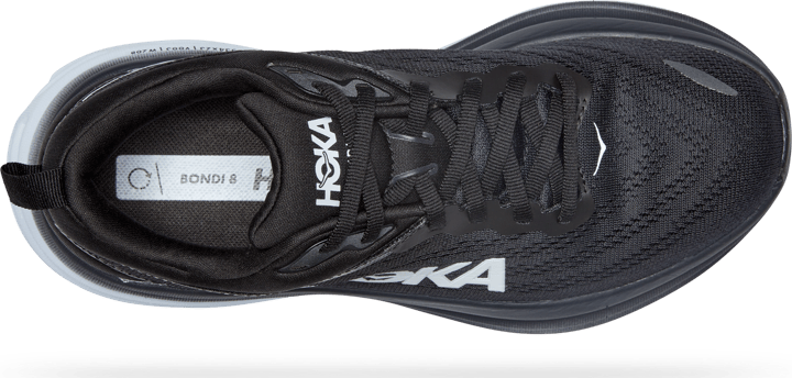 Hoka Women's Bondi 8 Black / White Hoka