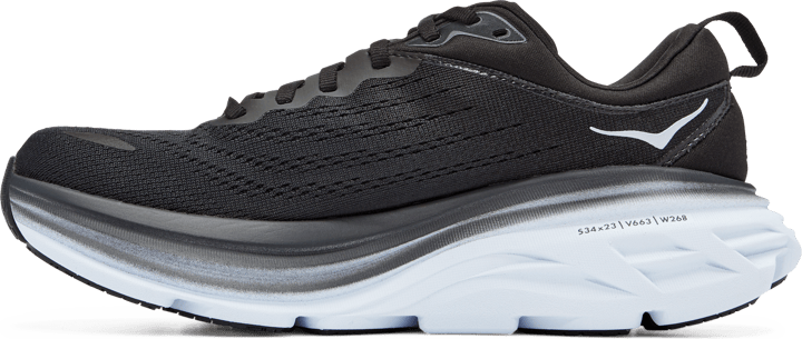 Hoka Women's Bondi 8 Black / White