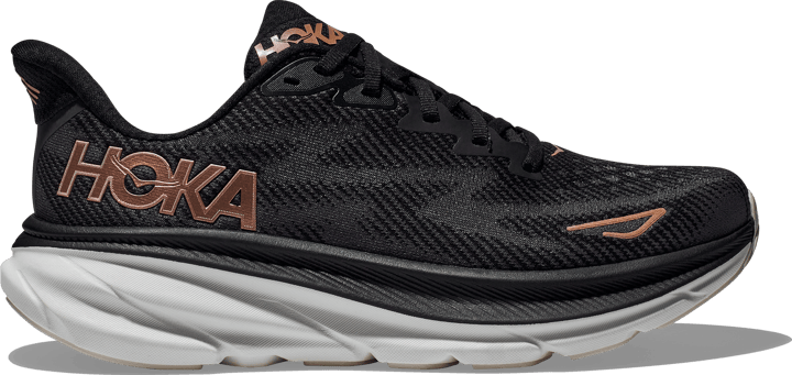 Hoka Women's Clifton 9 Black/Rose Gold Hoka