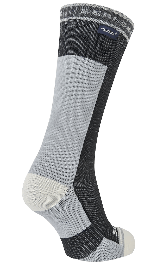 Sealskinz Unisex Holverstone Mid Running Sock WP Black Sealskinz