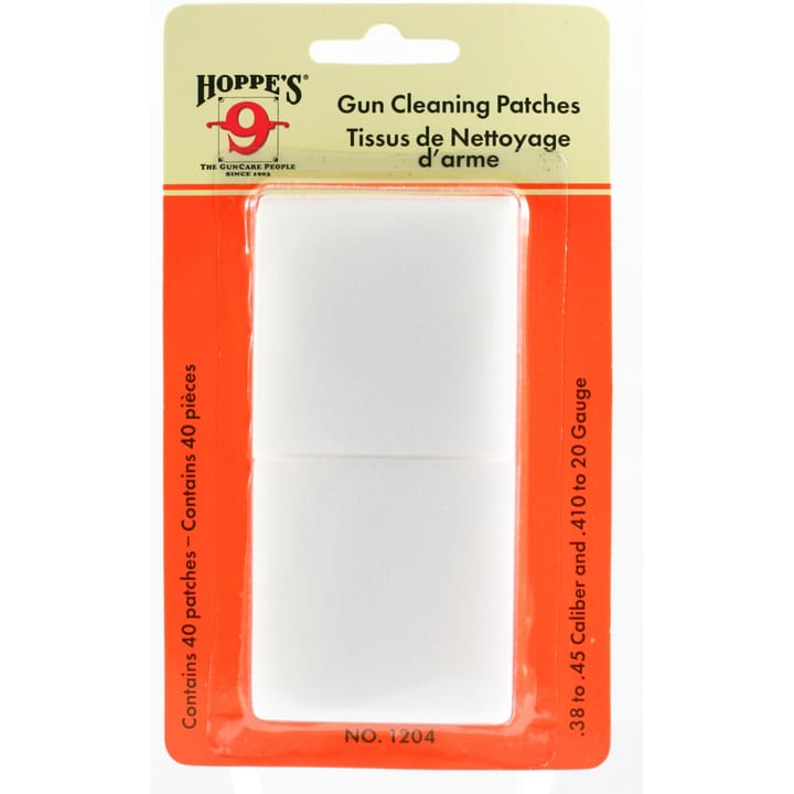 Hoppes Cleaning Patches Bigpack Caliber 16GA - 12GA White Hoppes