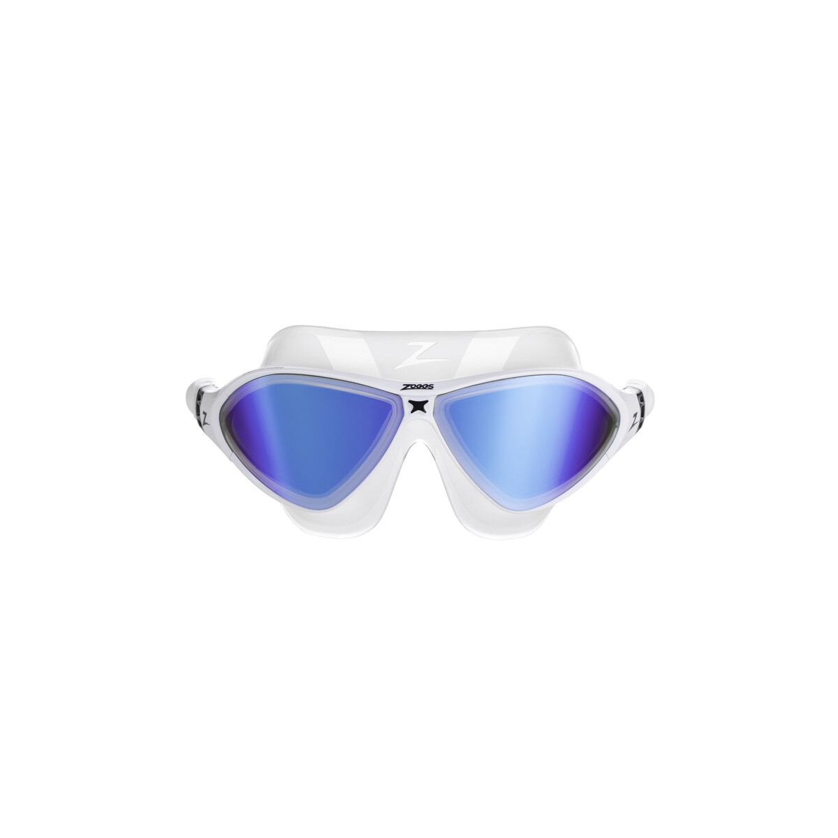 Zoggs Horizon Flex Mask Titanium Clear/White/Mirrored Blue Svømmebriller OneSize