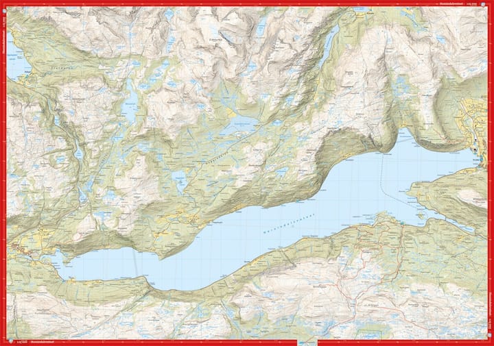 Calazo förlag Hornindal 1:25 000 Alpine map Calazo förlag