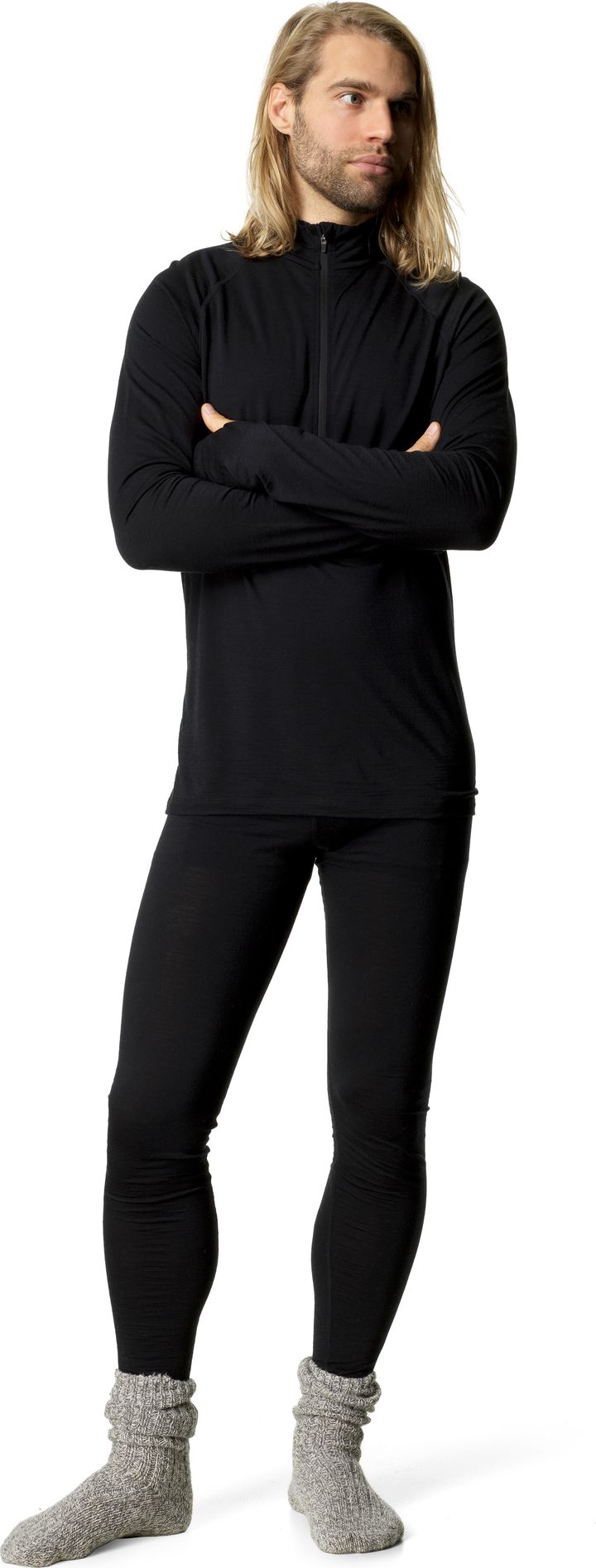 Houdini Men's Desoli Light Half Zip True Black Houdini Houdini Men's Desoli Light Half Zip True Black Houdini