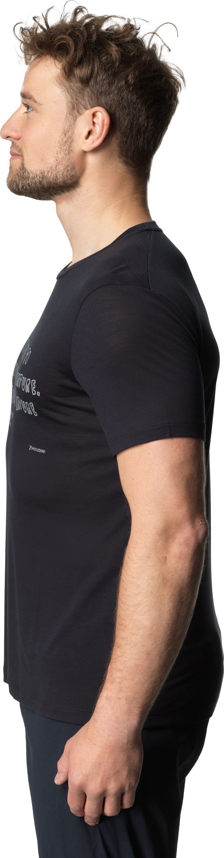 Houdini Men's Tree Message Tee True Black/Reconnect Houdini