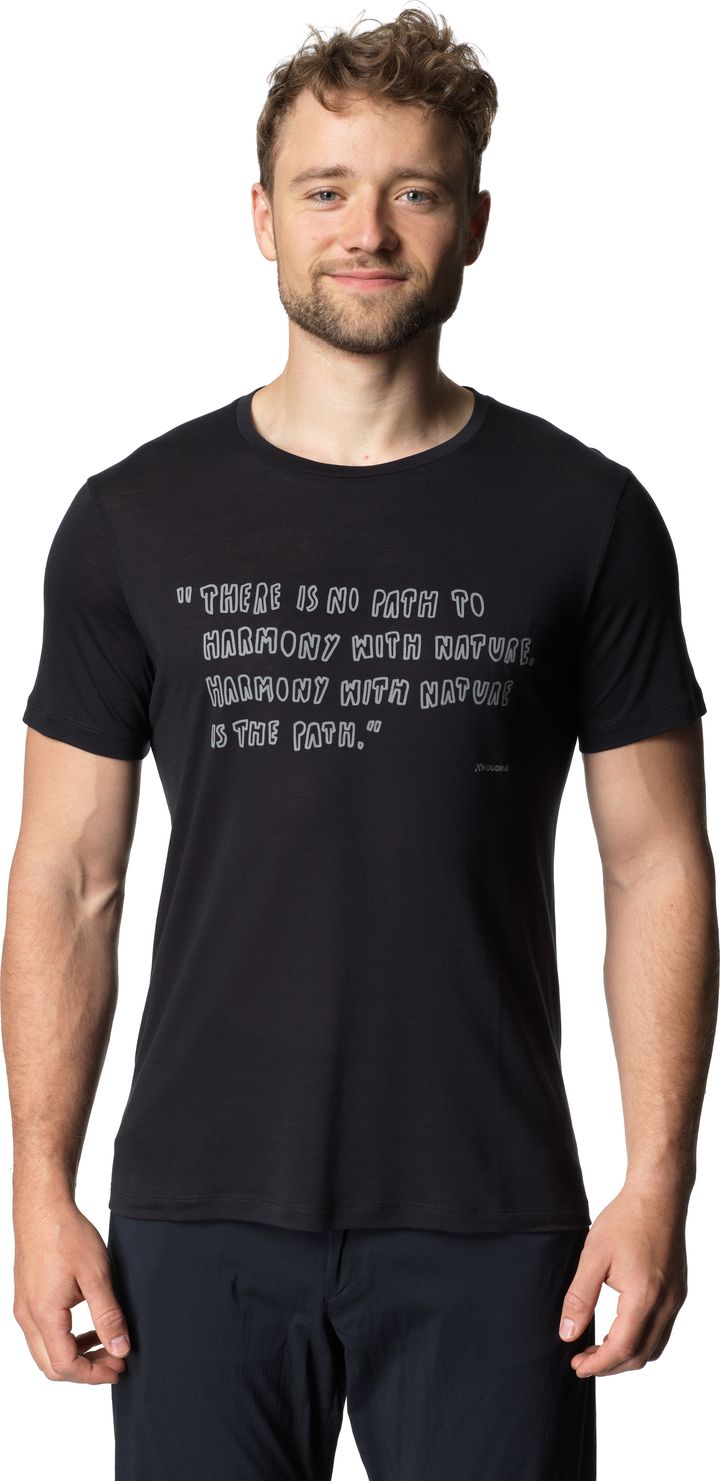 Houdini Men's Tree Message Tee True Black/Reconnect Houdini