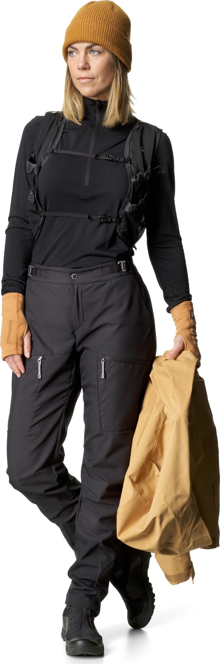 Women's Desoli Light Half Zip True Black Houdini