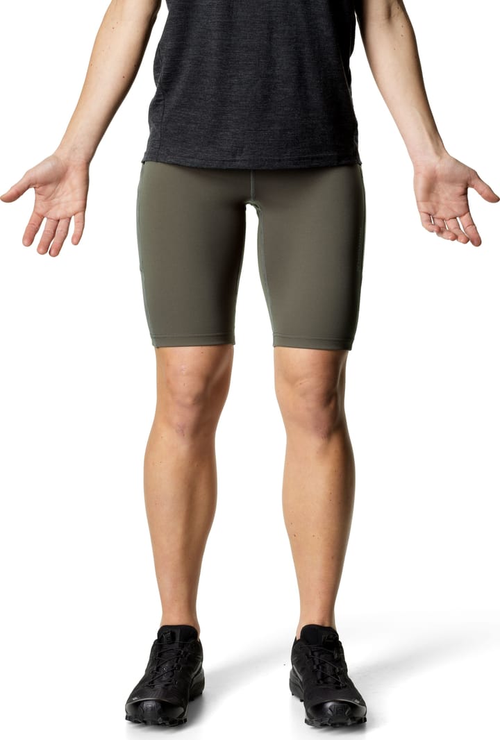 Houdini Women's Adventure Short Tights Baremark Green Houdini