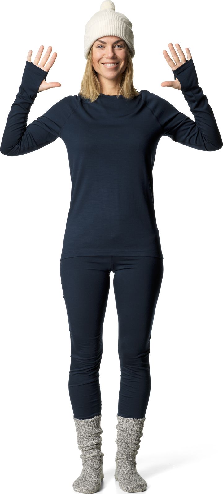 Houdini Women's Desoli Light Crew Blue Illusion Houdini
