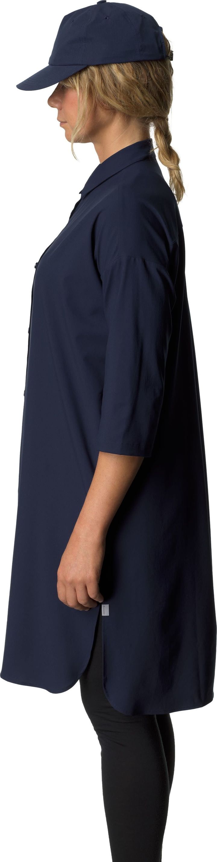 Houdini Women's Route Shirt Dress blue illusion Houdini