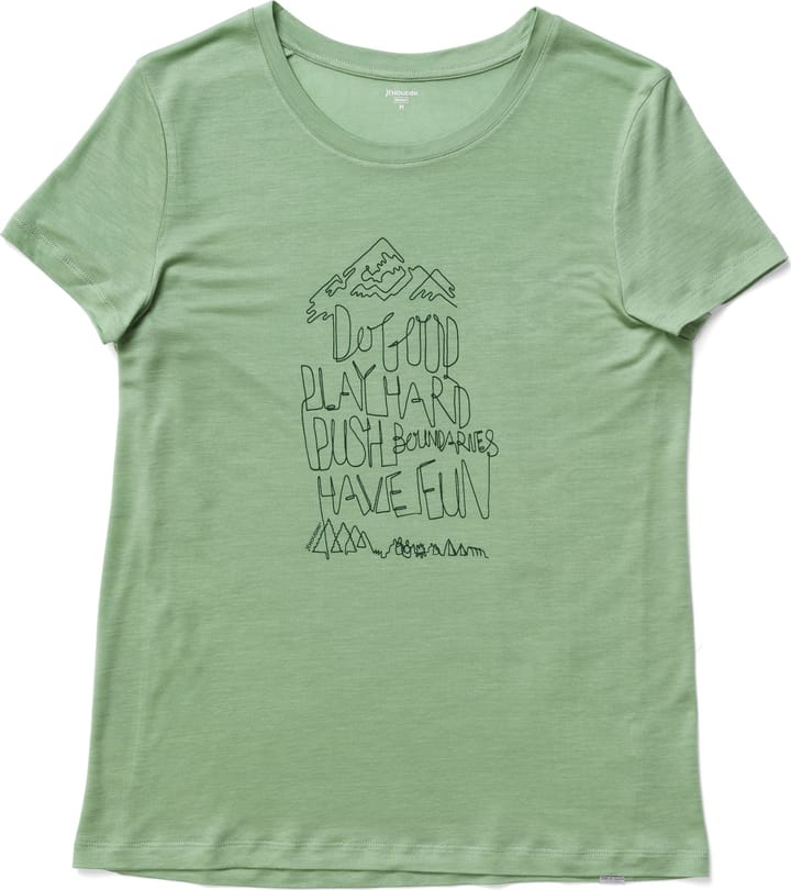 Houdini Women's Tree Message Tee Ginkgo Green Houdini