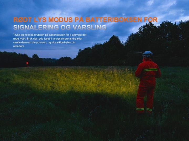 Fenix Fenix Hp35r Hodelykt 4000lm Superkraftig Hodelykt For Søk Og Redning Fenix