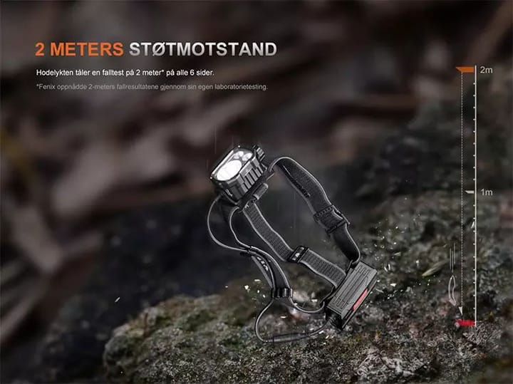 Fenix Fenix Hp35r Hodelykt 4000lm Superkraftig Hodelykt For Søk Og Redning Fenix