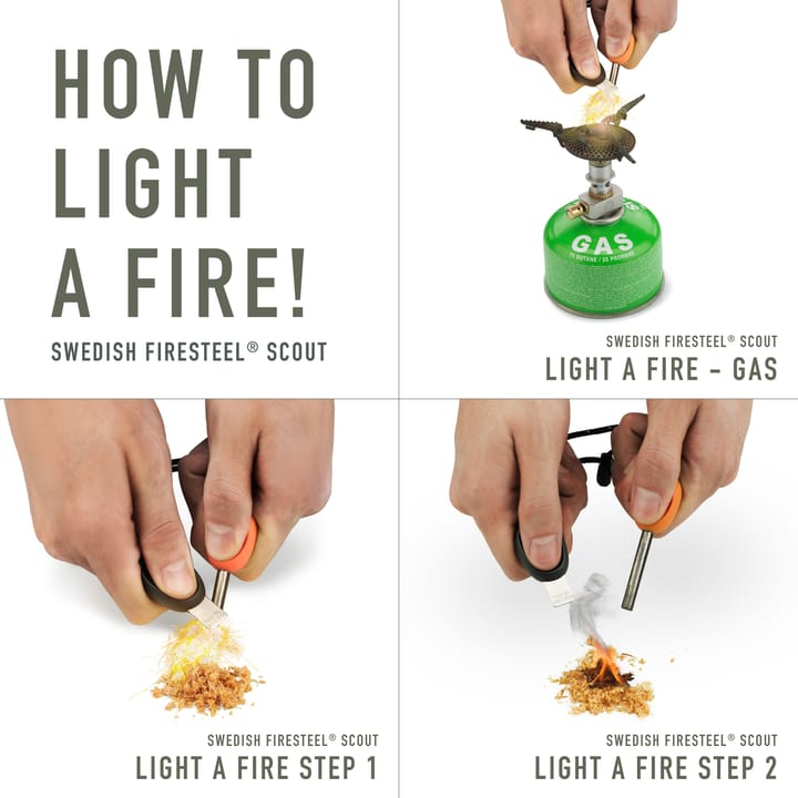 Light My Fire Swedish Firesteel Bio Scout  Rusty Orange Light My Fire