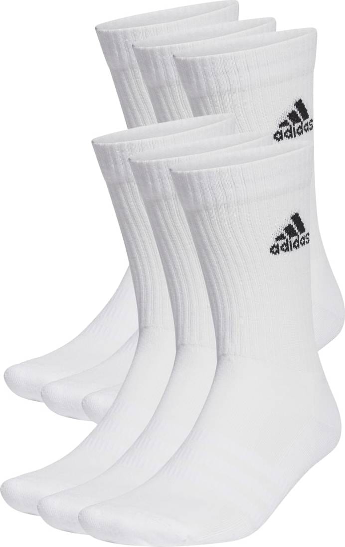 Adidas Cushioned Sportswear Crew Socks 6-pairs White/Black Adidas Adidas Cushioned Sportswear Crew Socks 6-pairs White/Black Adidas