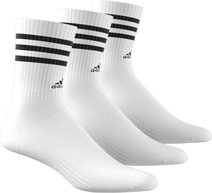 Adidas 3-Stripes Cushioned Sportswear Crew Socks 3-Pairs White/Black Adidas