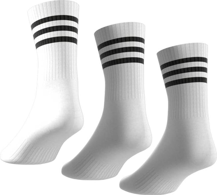 Adidas 3-Stripes Cushioned Sportswear Crew Socks 3-Pairs White/Black Adidas