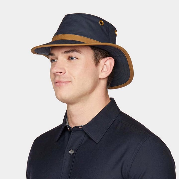Tilley TWC7 Outback Waxed Cotton Navy/Tan Tilley