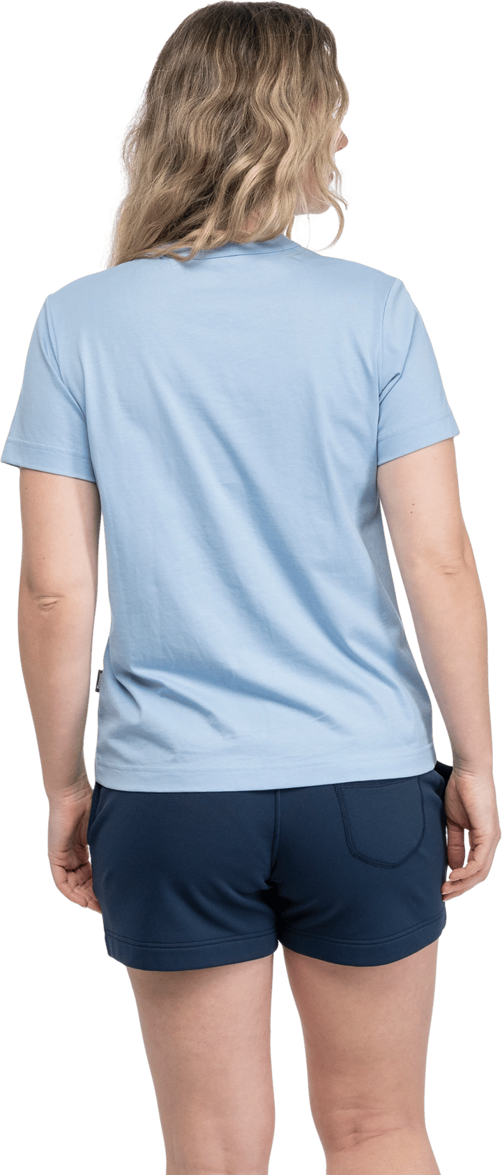 Bergans Women's Logo Cotton Tee Cool Blue Bergans