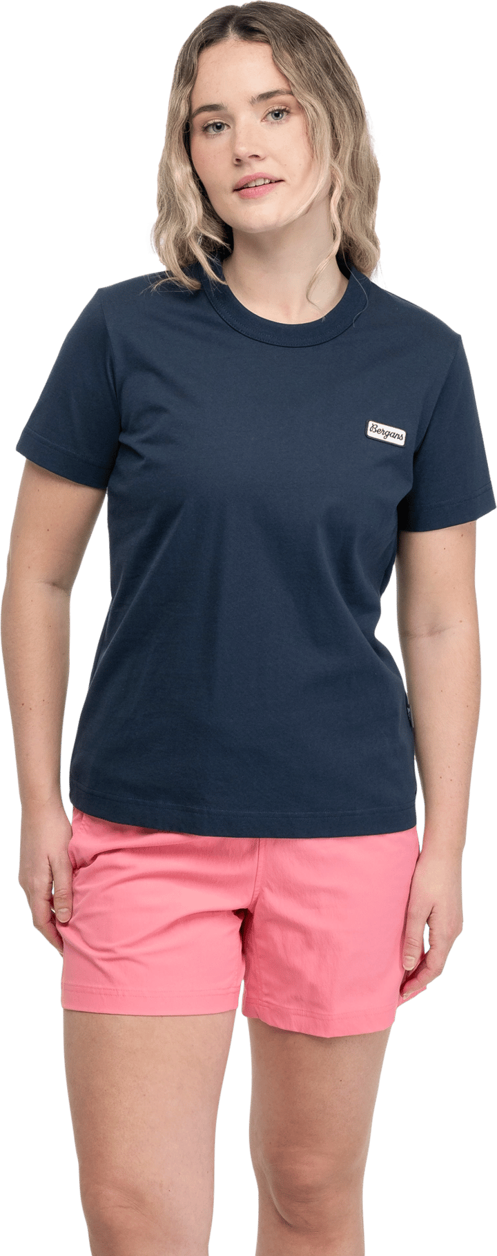 Bergans Women's Logo Cotton Tee Navy Blue Bergans