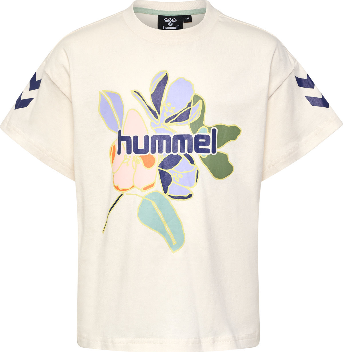 Hummel Kids’ hmlART Boxy T-Shirt Short Sleeve Whitecap Gray
