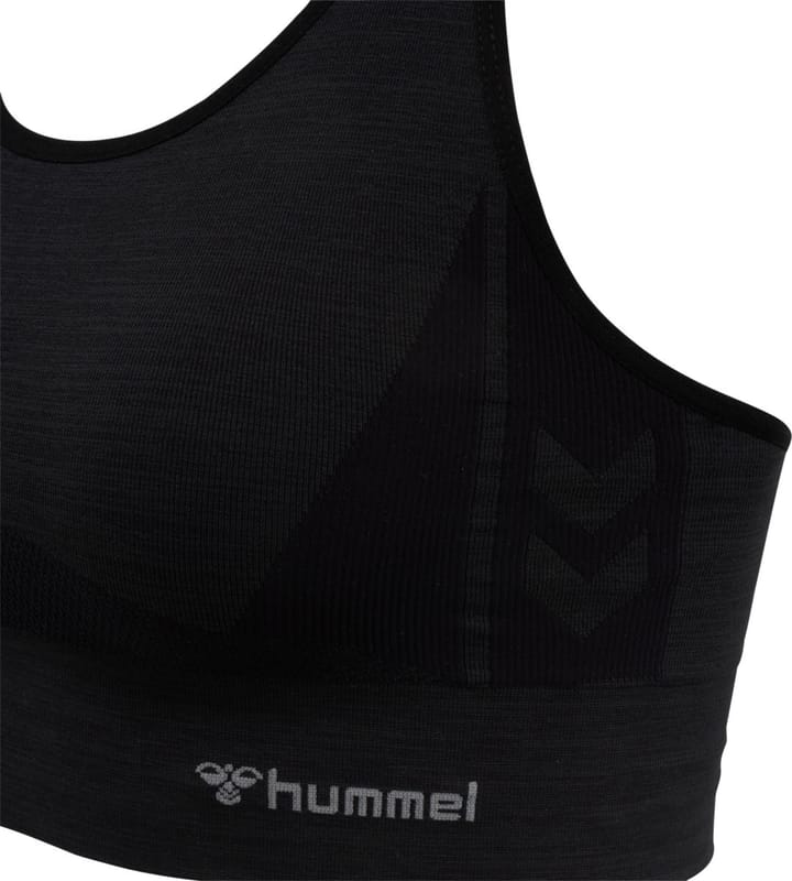 Hummel Hmlclea Seamless Sports Top Black Melange Hummel